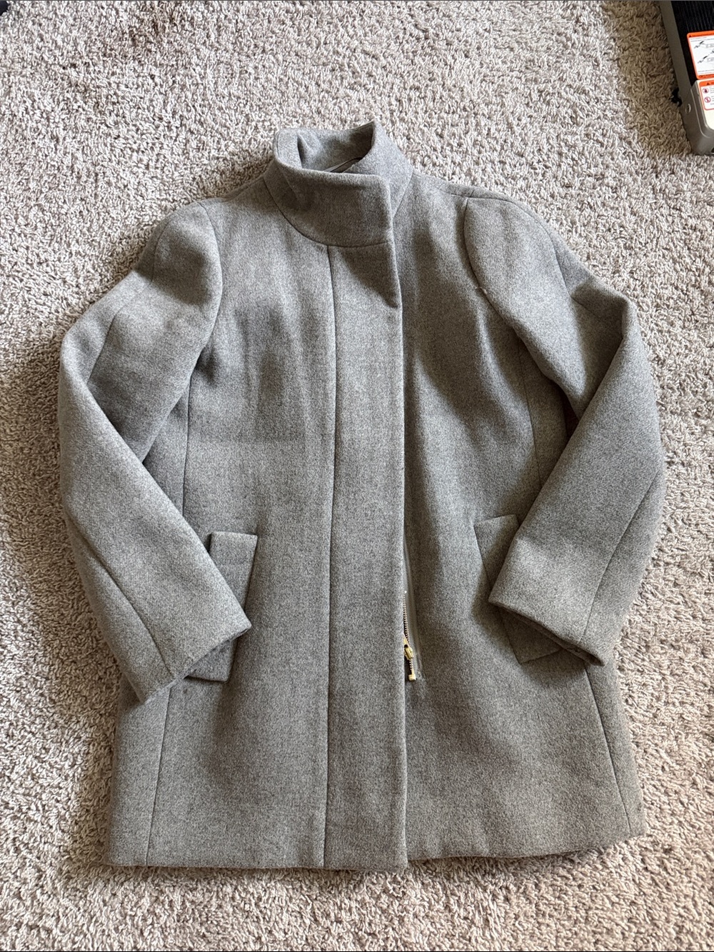 J. CREW - Grey peacoat